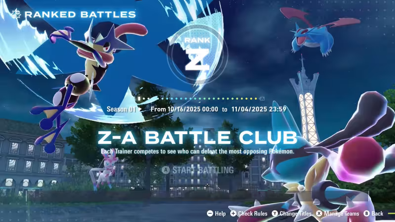 Pokémon Legends: Z-A: como conseguir Mega Greninja