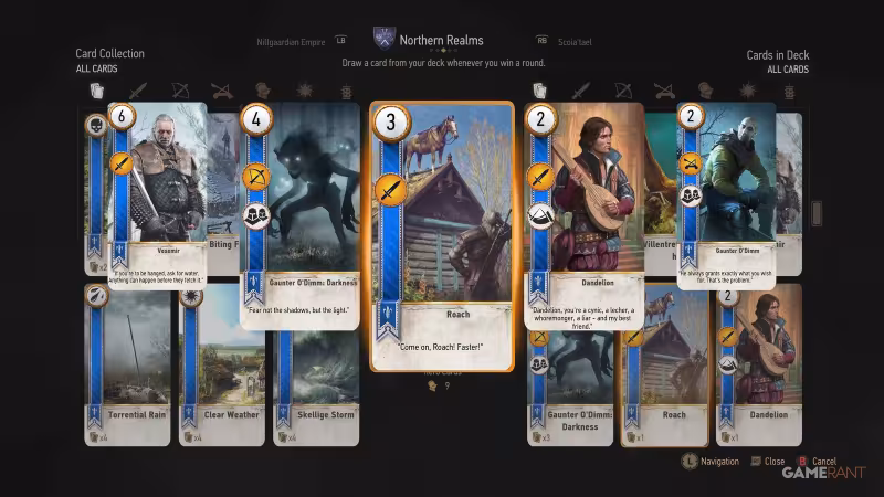 The Witcher 3: cartas de Gwent perdíveis e onde encontrá-las
