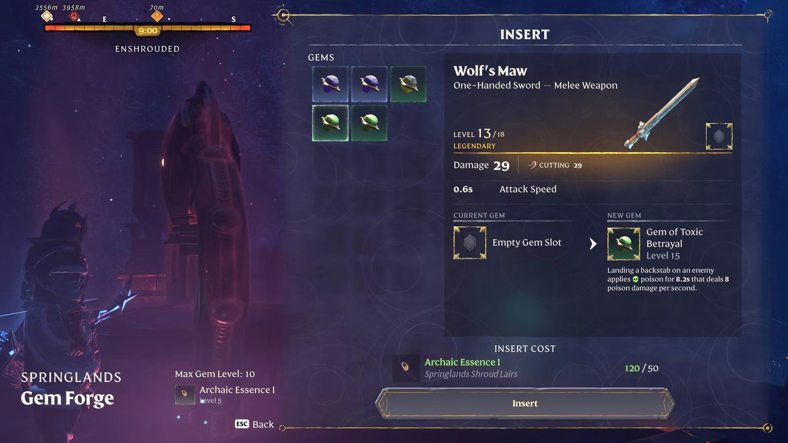 Enshrouded: como conseguir e usar gemas nas armas