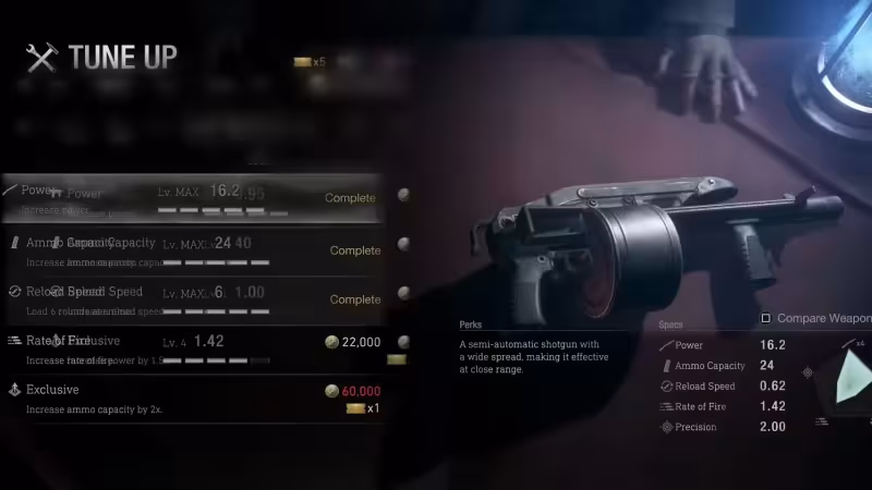 Como maximizar armas em Resident Evil 4 Remake