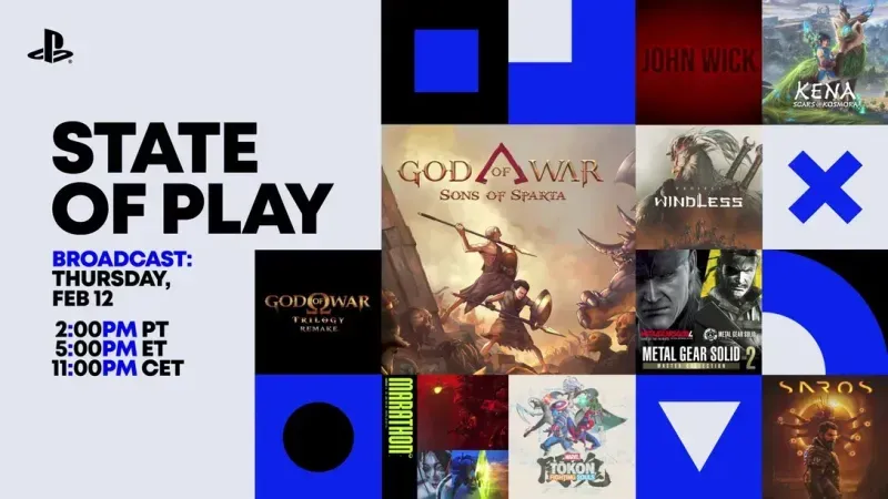 Confira os jogos mostrados no State of Play de fevereiro de 2026