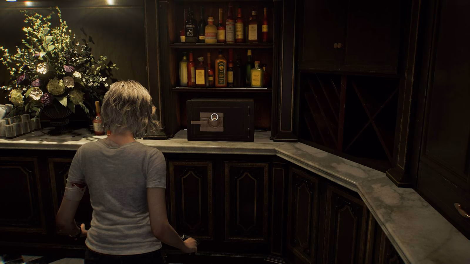 Resident Evil Requiem: combinação do cofre do Bar e Lounge