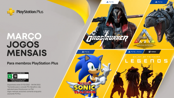 Revelados Jogos PlayStation Plus para Março