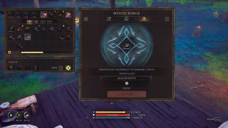 RuneScape: Dragonwilds — como aprimorar armas e farmar fragmentos