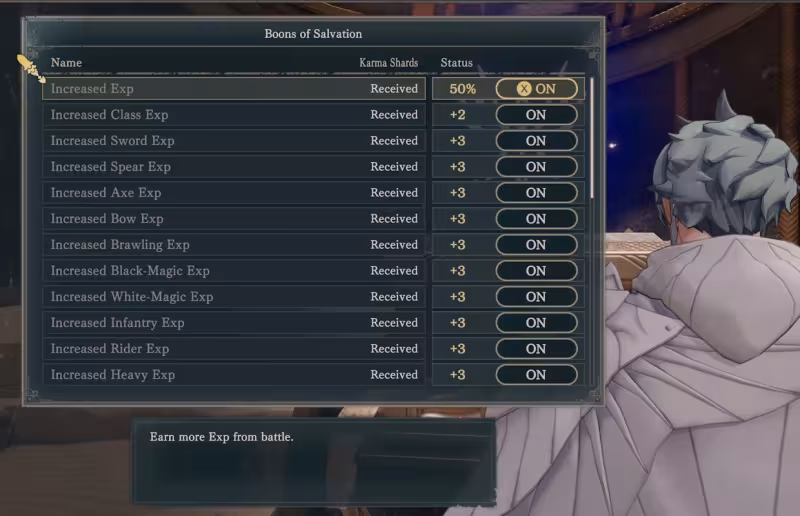 Fire Emblem: Fortune's Weave: como usar Fragmentos de Karma