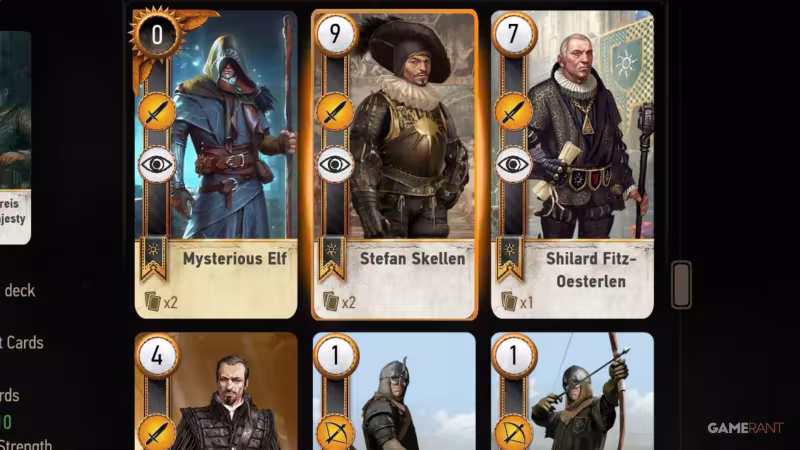 The Witcher 3: melhores cartas do baralho nilfgaardiano