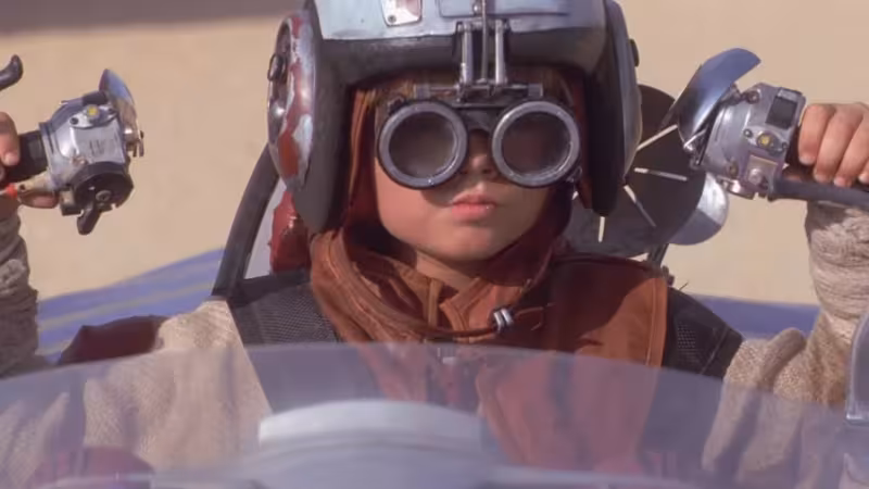 Anakin Skywalker está em Star Wars: Galactic Racer?