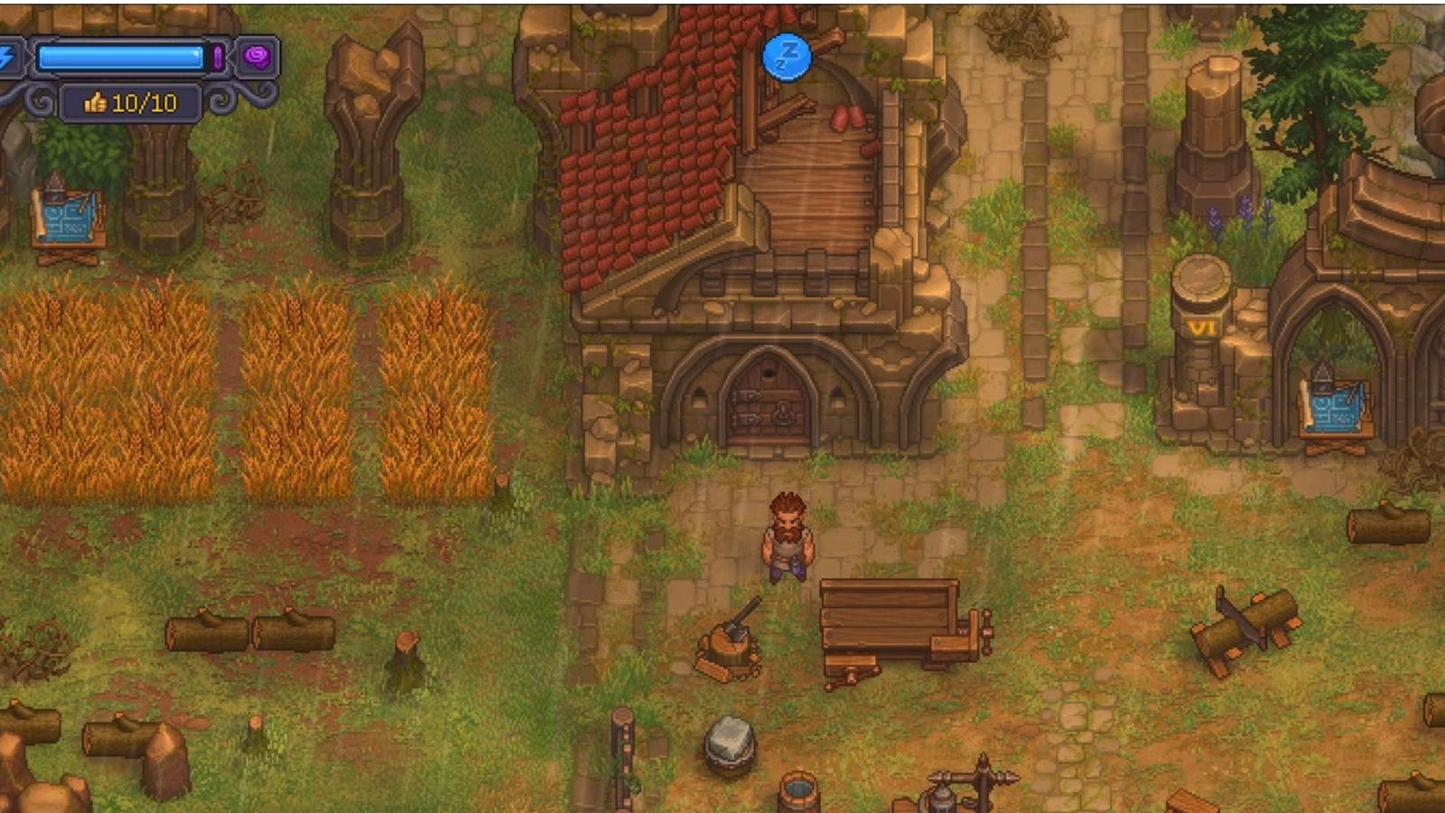 Graveyard Keeper 2: como saber quando o personagem está cansado
