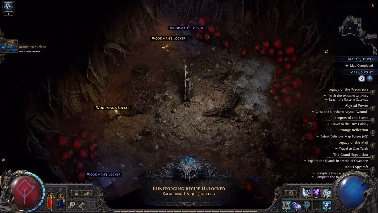 Path of Exile 2: como desbloquear receitas de runas
