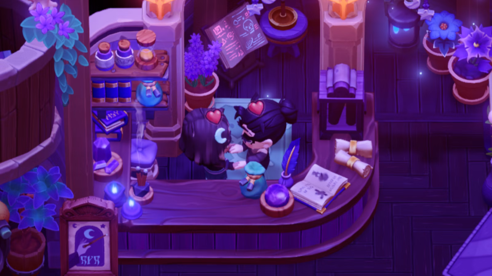 É obrigatório namorar personagens em Moonlight Peaks?