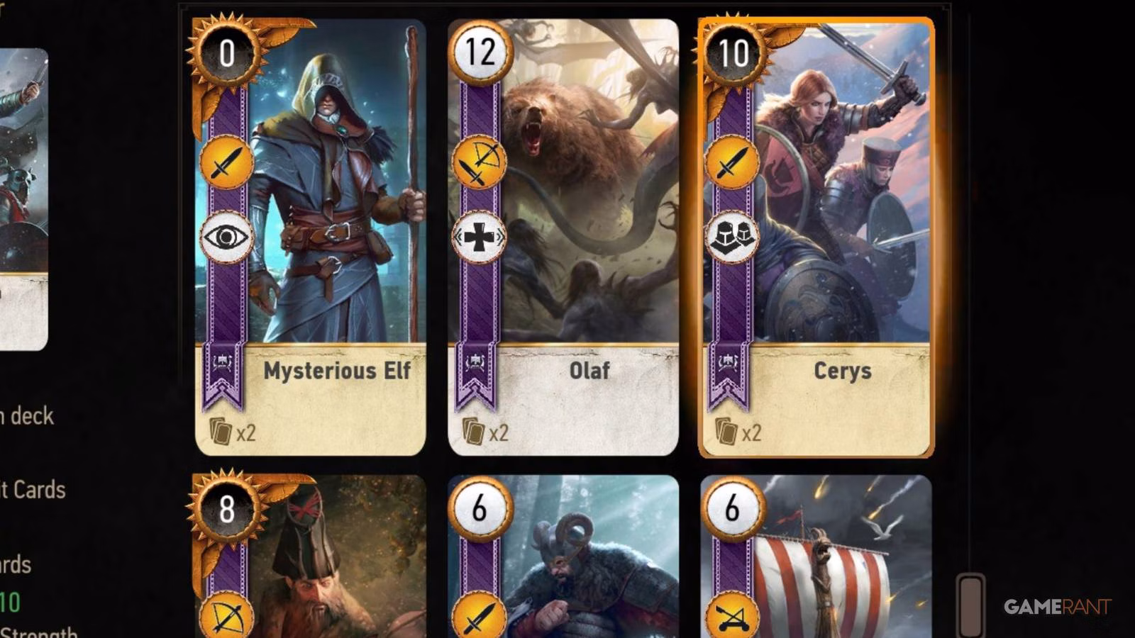 The Witcher 3: melhores cartas do baralho de Skellige