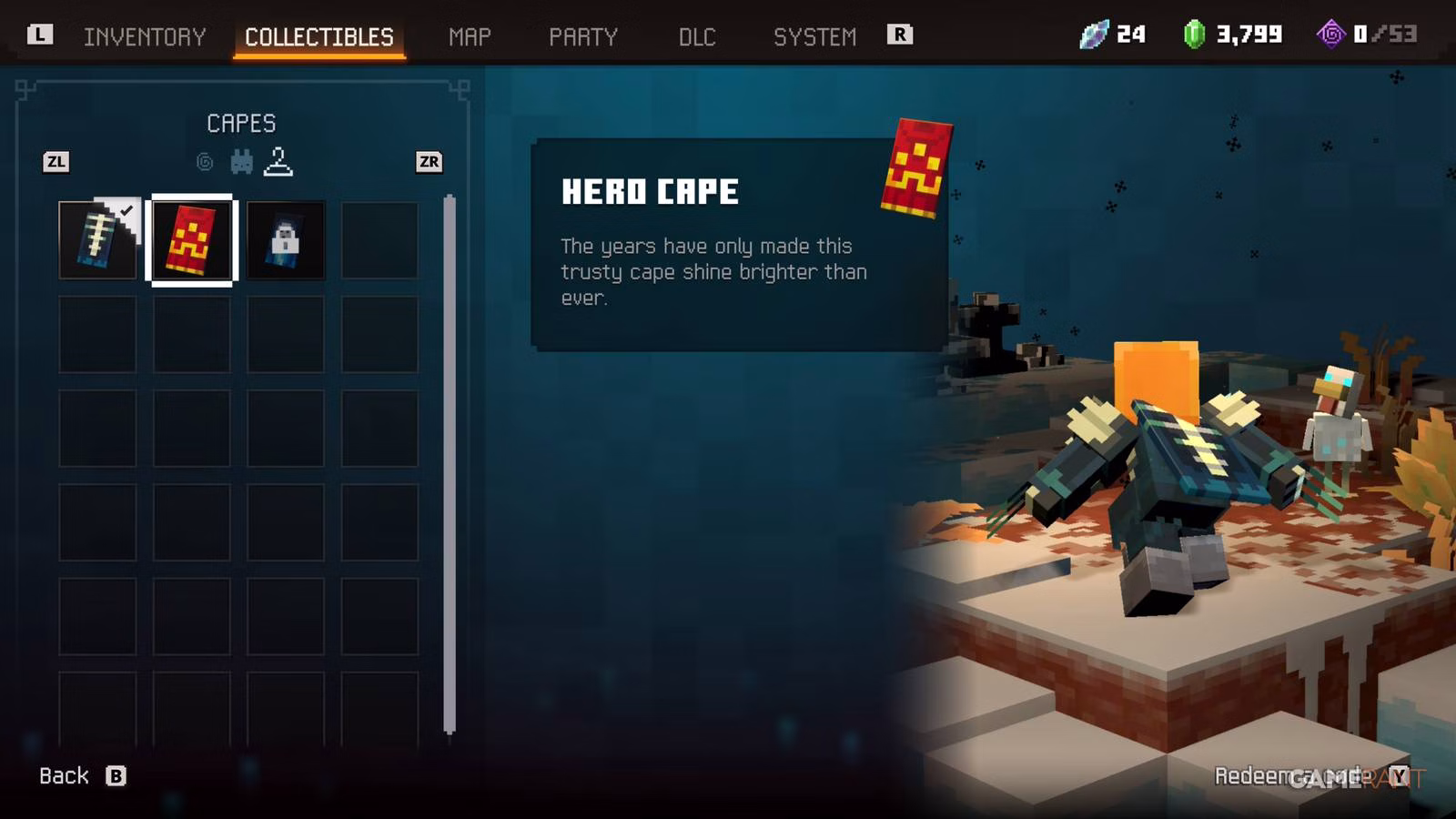 Minecraft Dungeons 2: onde equipar e como obter capas