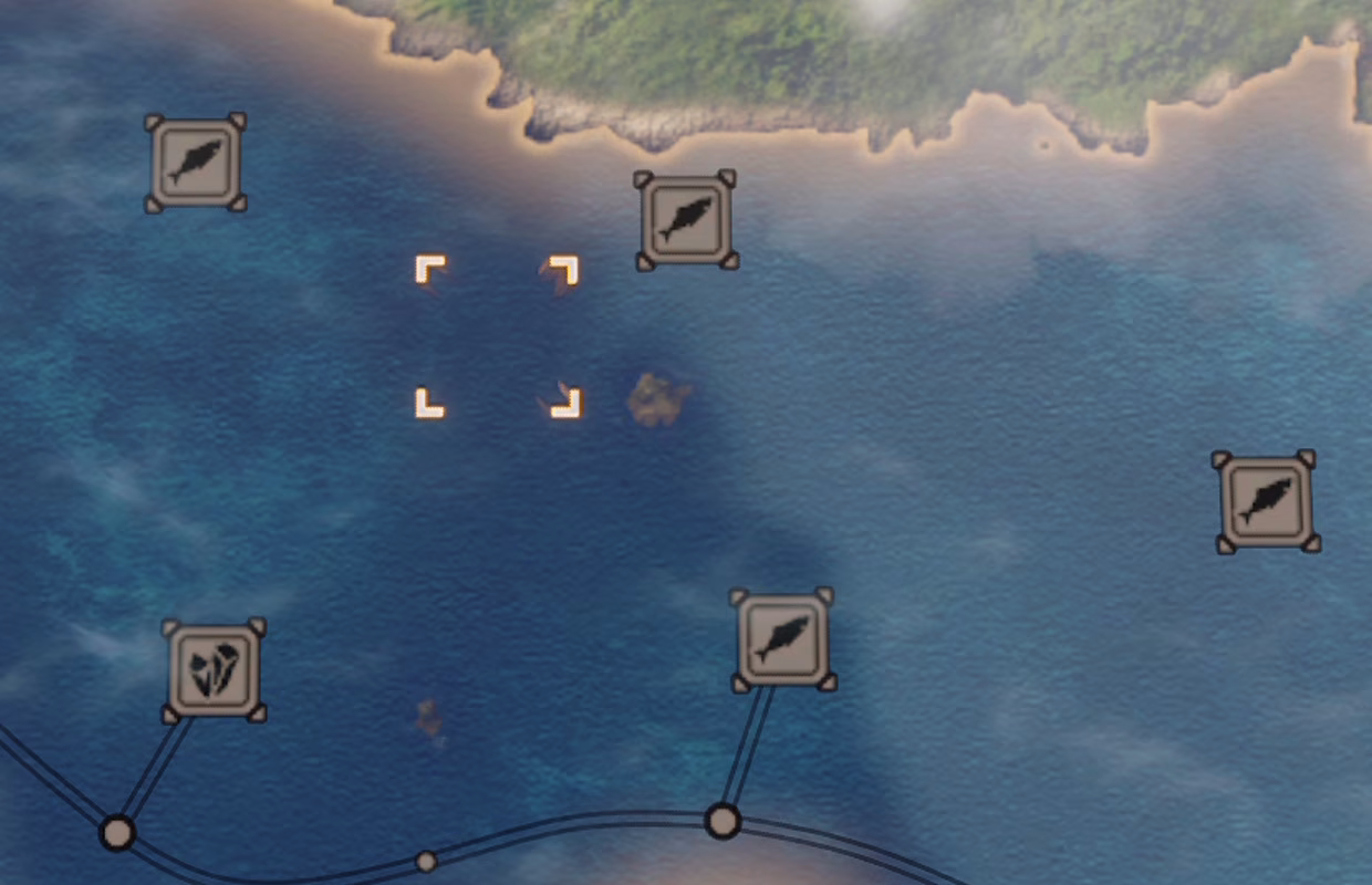 Fire Emblem Fortune's Weave: mapa do Mar de Lir