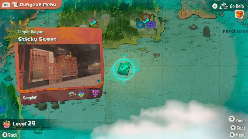 Splatoon Raiders: guia da masmorra Sticky Sweet