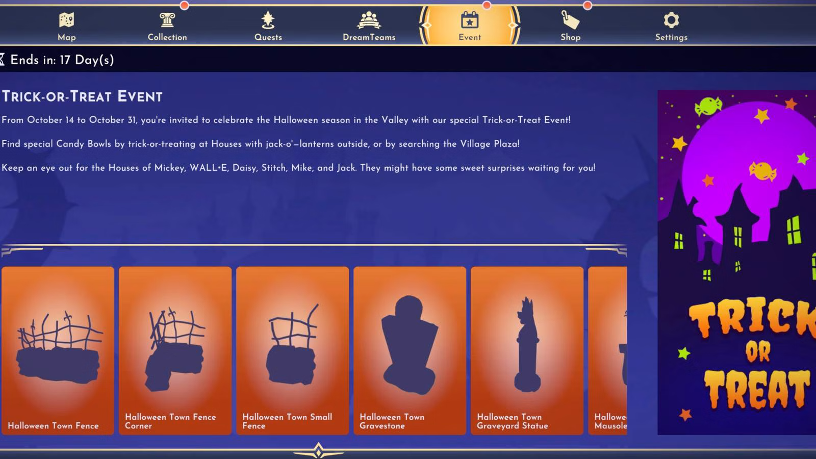 Disney Dreamlight Valley: guia do evento de Halloween