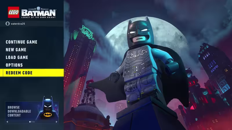 LEGO Batman: O Legado do Cavaleiro das Trevas: códigos e recompensas